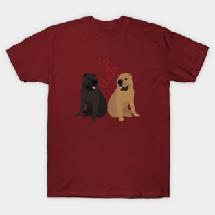 Shar Pei in Love for Chinese Fighting Dog Owners T-Shirt